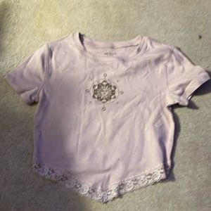 Pink crop top women’s medium